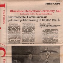 Bluestone Dedication Ceremony Sat.