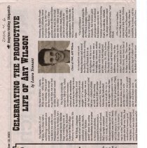 Celebrating the Productive Life of Art Wilson