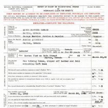 Claim for Worker Compensation