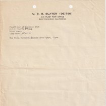 USS SLATER (DE-766) stationary