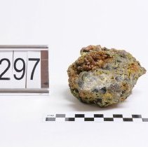 Mimetite, 3297. Front view w/scale bar.