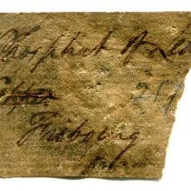 Historic specimen label for Pyromorphite, 3293.