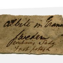 Historic specimen label for Albite, 5118.