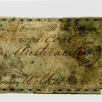 Historic specimen label for Coal, Anthracite, 5217.