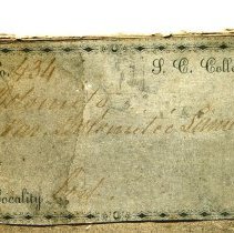 Historic specimen label for Dolomite, 8787.