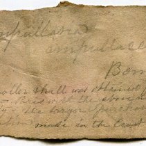 Historic label for Pila ampullacea, 21-006.