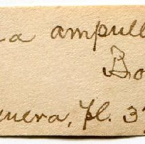 Historic Mazyck label for Pila ampullacea, 21-006.