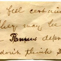 Historic Mazyck label for Pomacea paludosa, 21-018.