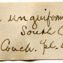 Historic Mazyck label for Crepidula plana, 21-068.