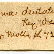 Historic Mazyck label for Chondropoma dentatum, 21-075.