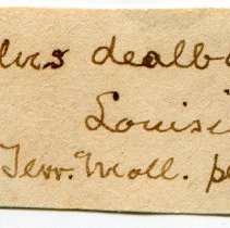 Historic Mazyck label for Bulimulus dealbatus, 21-078.