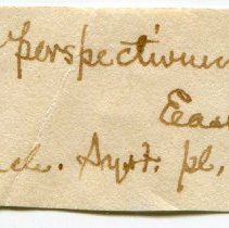 Historic Mazyck label for Architectonica perspectiva, 21-114.