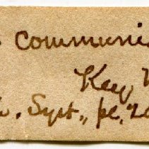 Historic Mazyck label for Janthina janthina, 21-121.