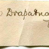 Historic Mazyck label for Oxychilus draparnaudi, 21-146.