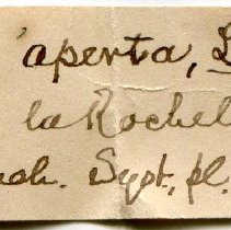 Historic Mazyck label for Philine aperta, 21-126.