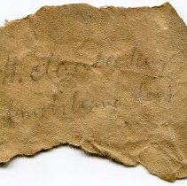 Historic label for Mesodon clausus, 21-131.