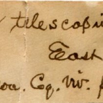 Historic Mazyck label for Telescopium telescopium, 21-219.