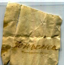 Historic label for Mesodon elevatus, 21-254.