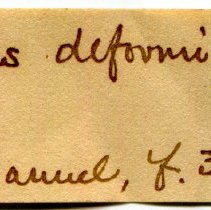 Historic Mazyck label for Streptartemon deformis, 21-253.