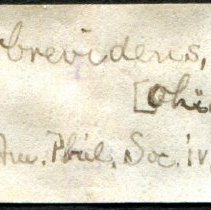 Historic Mazyck label for Epioblasma brevidens, 21-280.