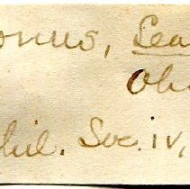 Historic Mazyck label for Fusconaia flava, 21-302.