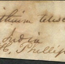 Historic label for Telescopium telescopium, 21-219.