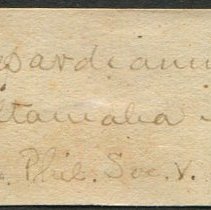 Historic Mazyck label for Elliptio shepardiana, 21-308.