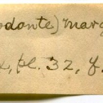 Historic Mazyck label for Caracolus marginella, 21-332.
