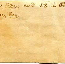 Historic Mazyck label (reverse) for 21-354.