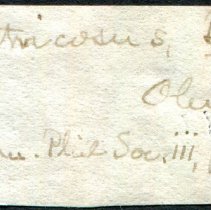 Historic Mazyck label for Lampsilis cardium, 21-277.