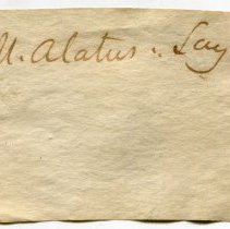 Historic label for Potamilus alatus, 21-404.