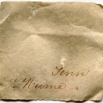 Historic label for Lampsilis fasciola, 21-458.