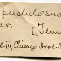 Historic Mazyck label for Cyclonaias pustulosa, 21-464.