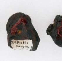 Meteorite, X934. Top view with scale bar.