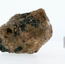 Lazulite, 5283. Bottom view with scale bar.