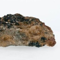 Lazulite, 5283. Front view with scale bar.