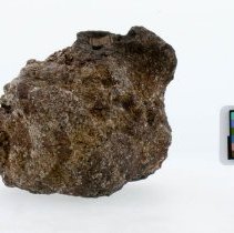 Corundum, 7469. Right view with scale bar.