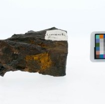 Limonite, 8116. Front top view with scale bar.