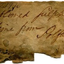 Historic Cooper label for Gypsum, 5673.