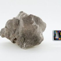 Calcite, 8513. Reverse view w/scale bar.