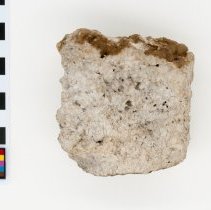 Aragonite, 8887. Top view w/scale.