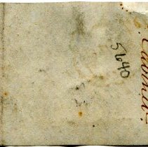 Historic SCC label (reverse) for Gypsum, 5640.