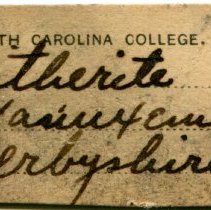 Historic SCC label for Witherite, 8888.