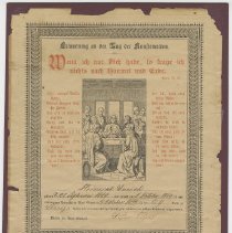 Heinrich Eurich Confirmation Certificate