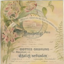 Henry Dreuth and Maria Christina Adolf Marriage Certificate