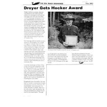 Art Dreyer gets Hocker Award