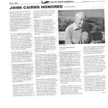 John Cairns gets two awards