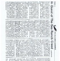 In Quest of the Sea Ranch Creed