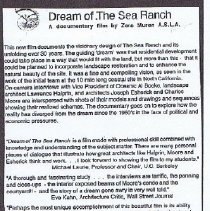 Dream of The Sea Ranch film - page 1 of  3