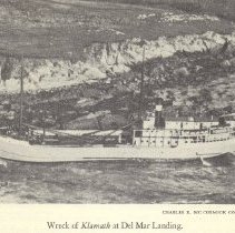 The Klamath aground at Del Mar Landing